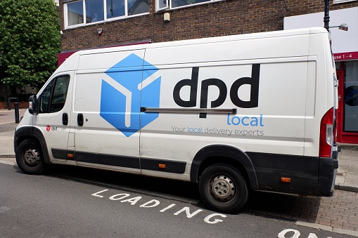 Rickmansworth, Hertfordshire, England, UK - June 25th 2021: DPD Peugeot Boxer Van. DPDgroup is an international parcel delivery service.