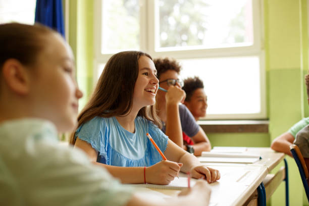 istock Sitting and listening to lesson. 1325458228