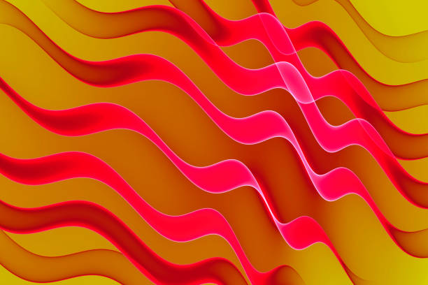 istock Abstract colorful red orange and yellow wave background. 1325474713