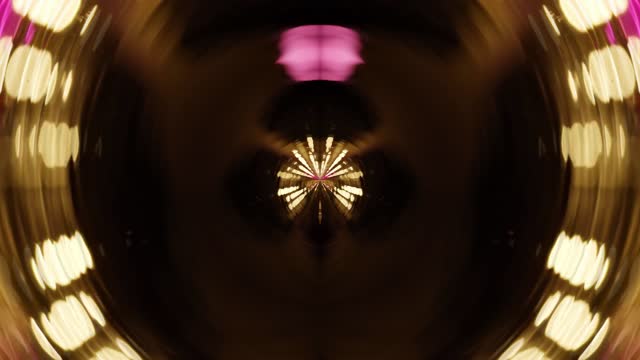Abstract Magic Light Tunnel. Fluid Movement. Ripple Motion.