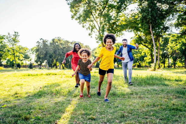 istock Family chasing each other 1325483752
