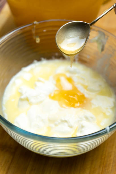 istock Preparation of baking dough using honey. The sweet kitchen. 1325488051