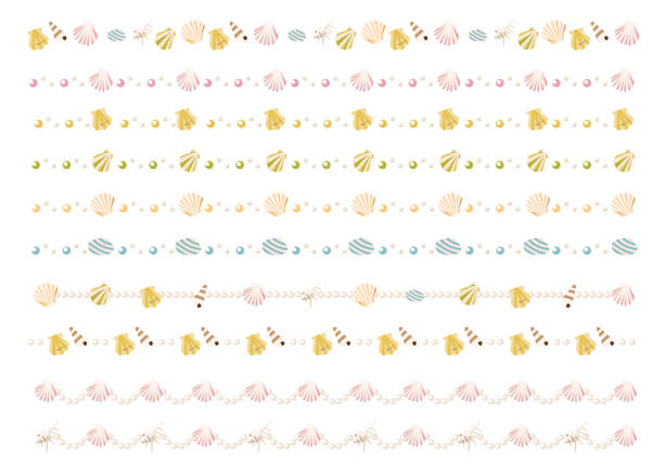 Seashells Border Line 26,400+ Seashell Border Stock Photos, Pictures & Royalty-Free Images ...