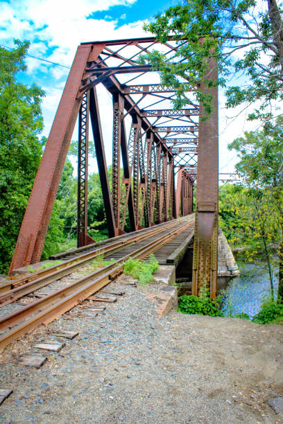 istock Historic Railroad Bridges over Kennebec River 1325500299
