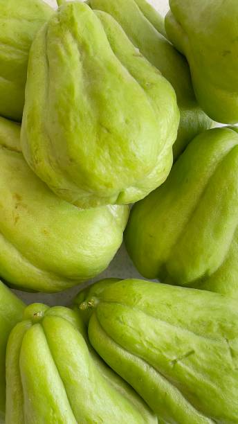 istock Close-up of green chayotes 1325511831