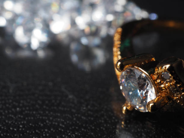 istock Close up shoot of shiny diamonds 1325517093