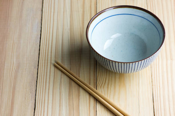 Finished tableware and Japanese food
