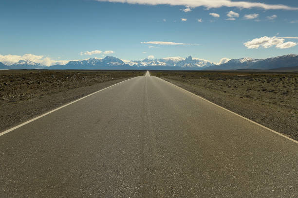 Route 40, in Patagonia, Argentina stock photo