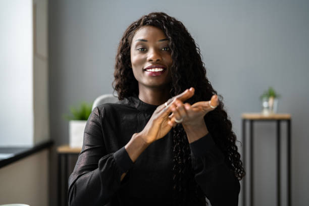 istock African American Deaf Sign Language Employee 1325531326