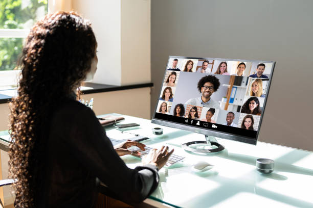 istock African American Watching Video Conference Webinar 1325531617