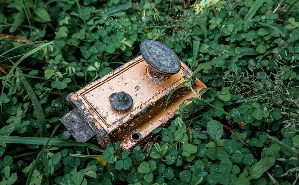 istock An old door lock is decaying on the lawn 1325536042