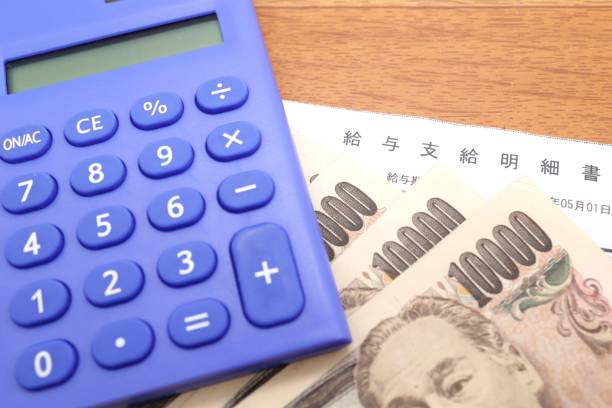 istock Part of pay slip 1325538414
