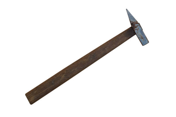 istock Hammer with a long wooden handle isolated on white background. 1325553196