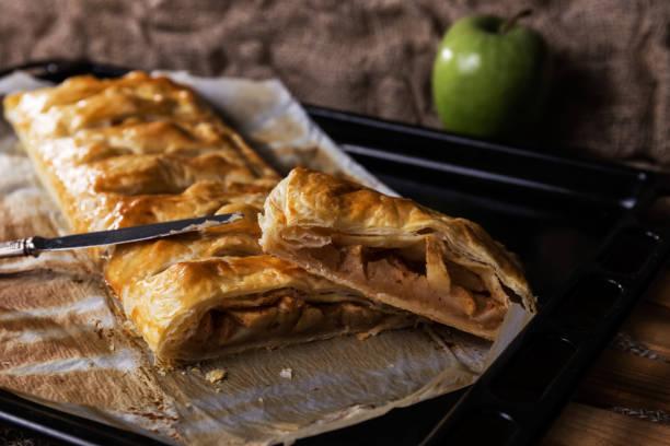 istock Homemade puff pastry pie filled 1325565378