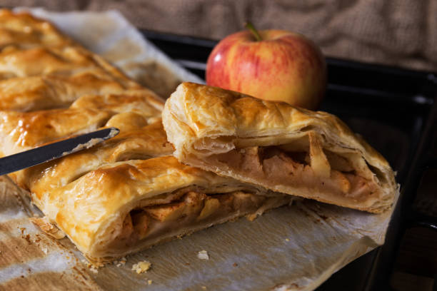 istock Homemade puff pastry pie filled 1325565396