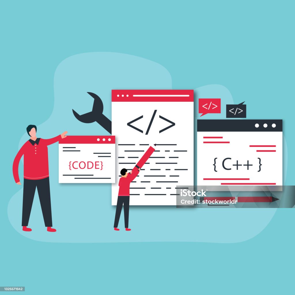 Photo Codage Concept De Codage Et De Programmation Avec Illustration Isométrique Dun ...