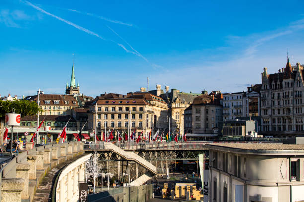 istock View of the Flon district in Lausanne (Canton of Vaud, Switzerland) 1325577044