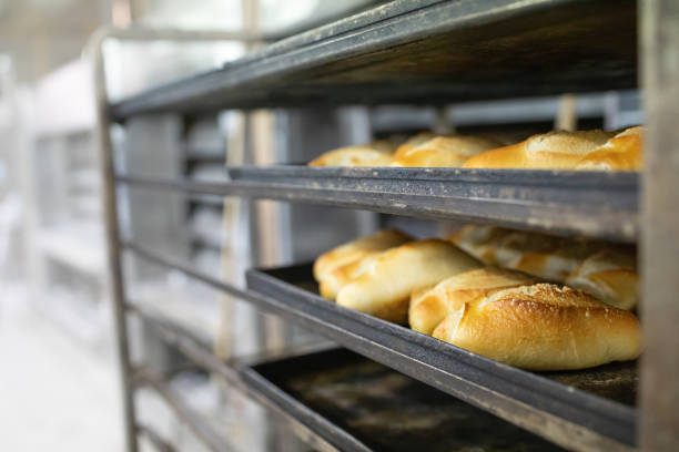 istock Freshly baked bread. Industrially made baked goods 1325587317