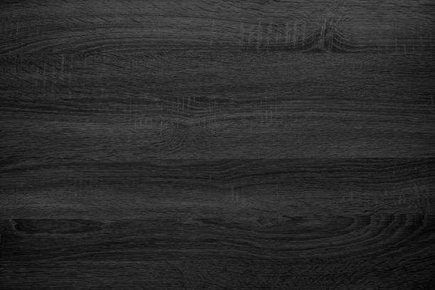 Black Nature Wood Textured Wallpaper Background Stock Photo - Download  Image Now - Wood - Material, Dark, Backgrounds - iStock