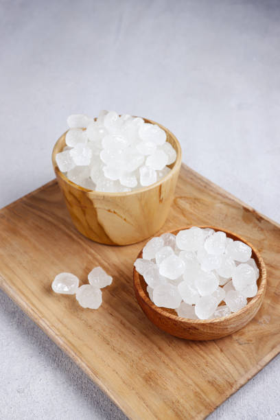 istock Rock sugar from sugar cane or chinese lump sugar. 1325591848