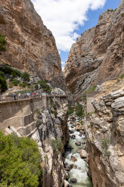 istock Royal Trail (El Caminito del Rey) in gorge Chorro, Malaga province, Spain 1325596111