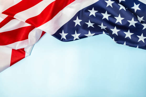 istock America flag of fabric with copy space for text 1325600093