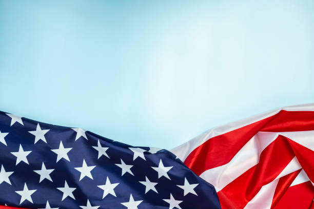 istock America flag of fabric with copy space for text 1325600121