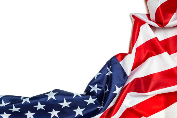 istock America flag of fabric with copy space for text 1325600199