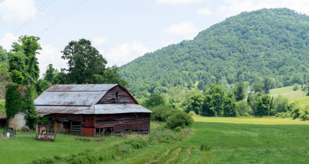 Old farm and field