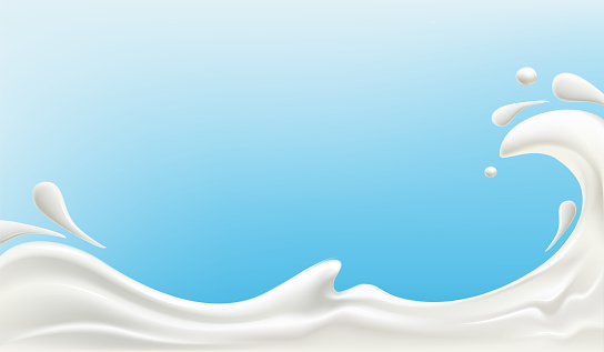Splash milk background. Splash of white liquid for the design of advertising labels