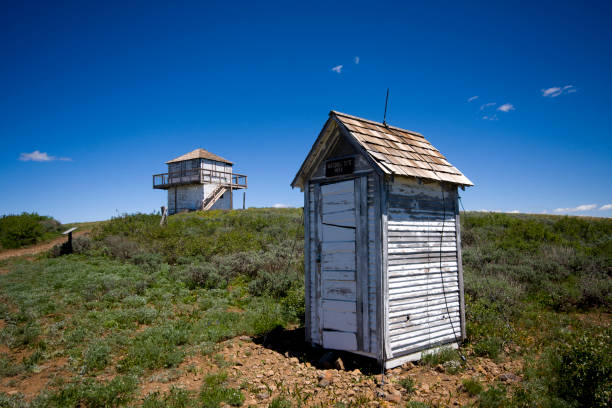 istock Indian Mountain Fire Lookout Outhouse 1325652616