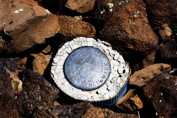 istock Indian Mountain Survey Marker 1325652689