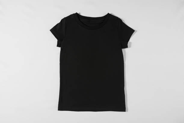 istock Dark stylish t-shirt on a white background 1325661563