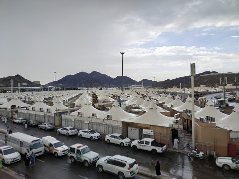 photo of the atmosphere of the Hajj pilgrims camp - Mecca, Saudi Arabia August 12, 2019