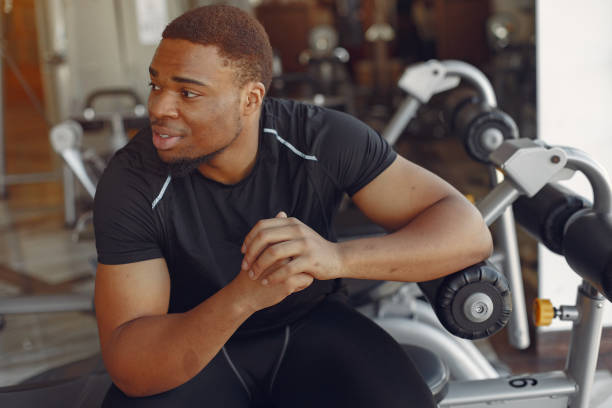 istock A handsome black man is engaged in a gym 1325675079