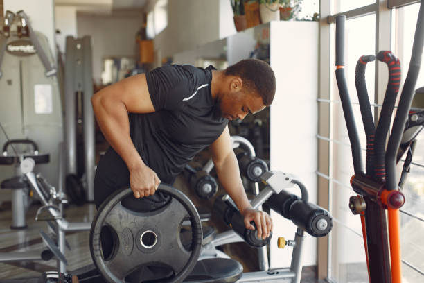 istock A handsome black man is engaged in a gym 1325675092