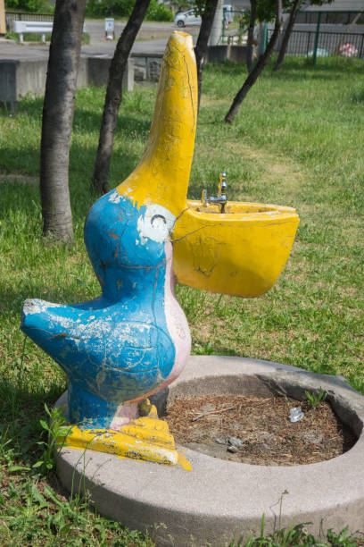 istock Interesting drinking fountain in the park 1325677136