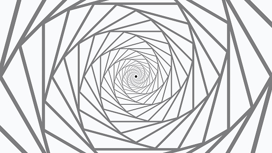 4K Black And White Line Art abstract Spiral Background. Abstract Line Graphics Black And White Background\