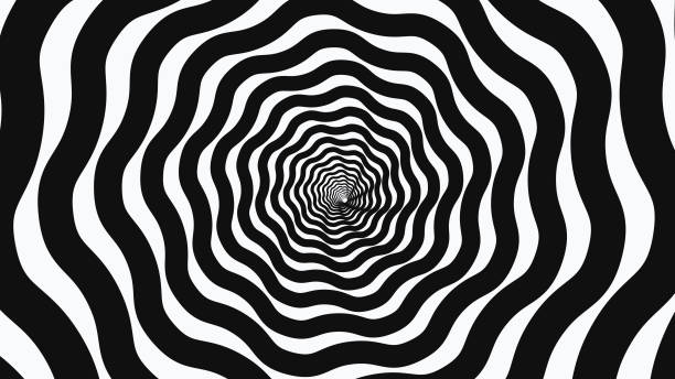4K Black And White Organic Polygon Shape Background.