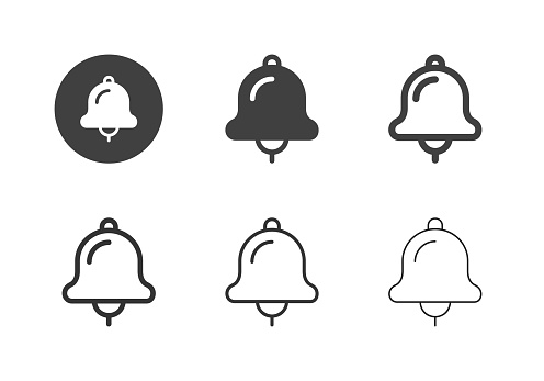 Bell Icons Multi Series Vector EPS File.