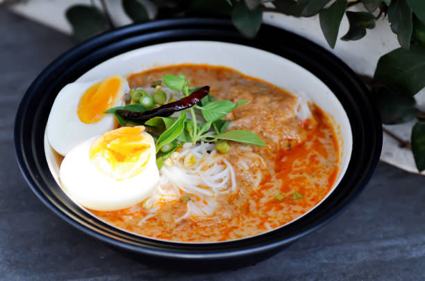 istock noodles ,Thai noodles with boiled egg 1325695723