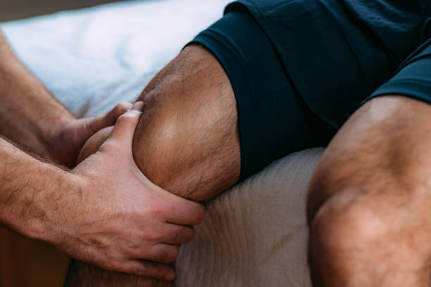 istock Knee Sports Massage Physical Therapy 1325695851