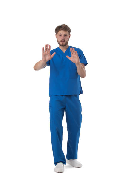 istock Healthcare worker with stop sign 1325696652