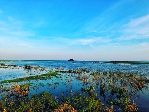 This picture of wetland at Preah Netr Preah ,Banteay Meanchey Province, Cambodia.