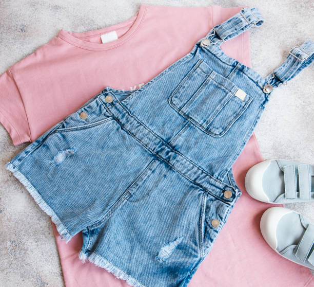 istock Set of children's clothes 1325698824