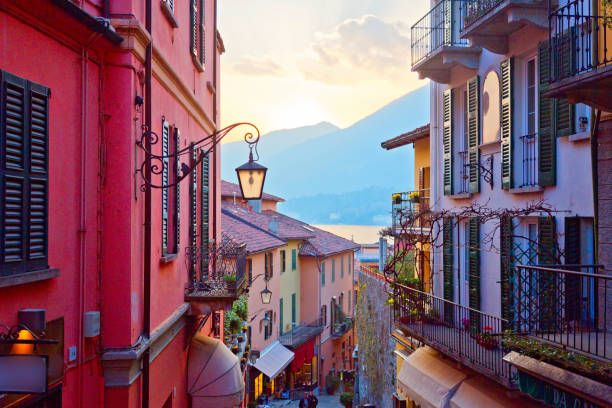 World famous village of Bellagio on Lake Como, Lombardy, Italy World famous village of Bellagio on Lake Como, Lombardy, Italy bellagio stock pictures, royalty-free photos & images