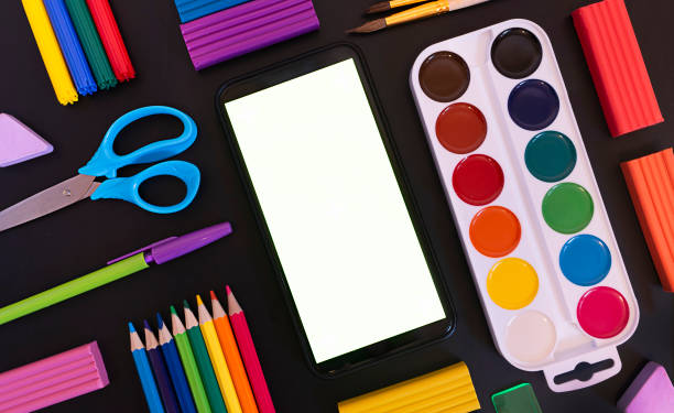 istock school supplies on black chalkboard 1325705434