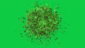 Cracking And Breaking Of Several Round Balls Exploding Bacteria ...