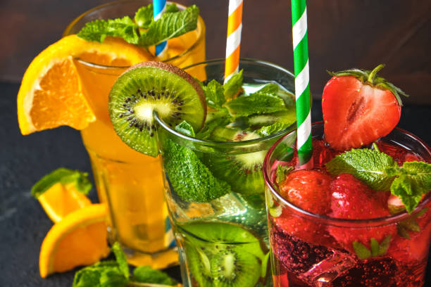 istock mix of three bright colored delicious cold lemonade 1325712109