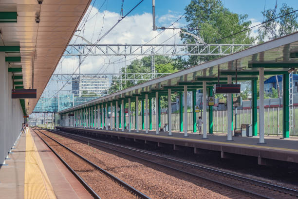 istock Platforms of the railway station. Moscow. 1325712138